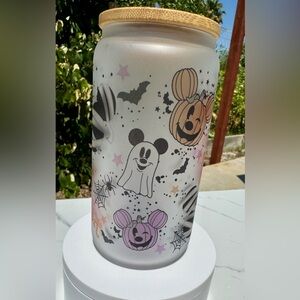 Mickey Halloween spooky vibes Libby can glass 16oz